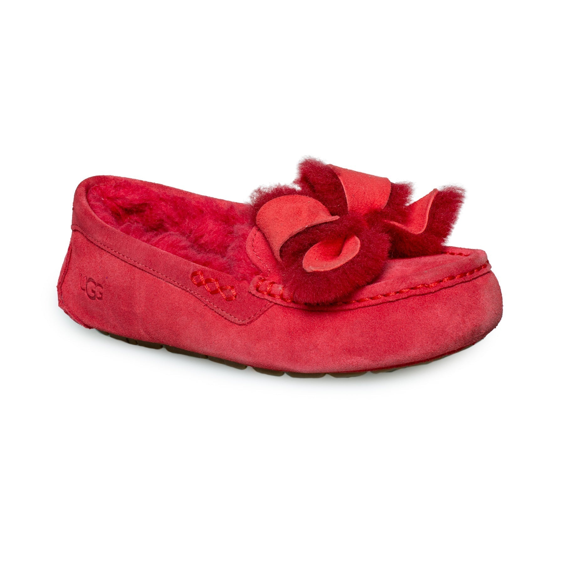 UGG Ansley Heritage Bow Ribbon Red Slippers - Women's