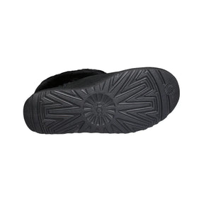 UGG Fluff Mini Quilted Black Boots - Women's